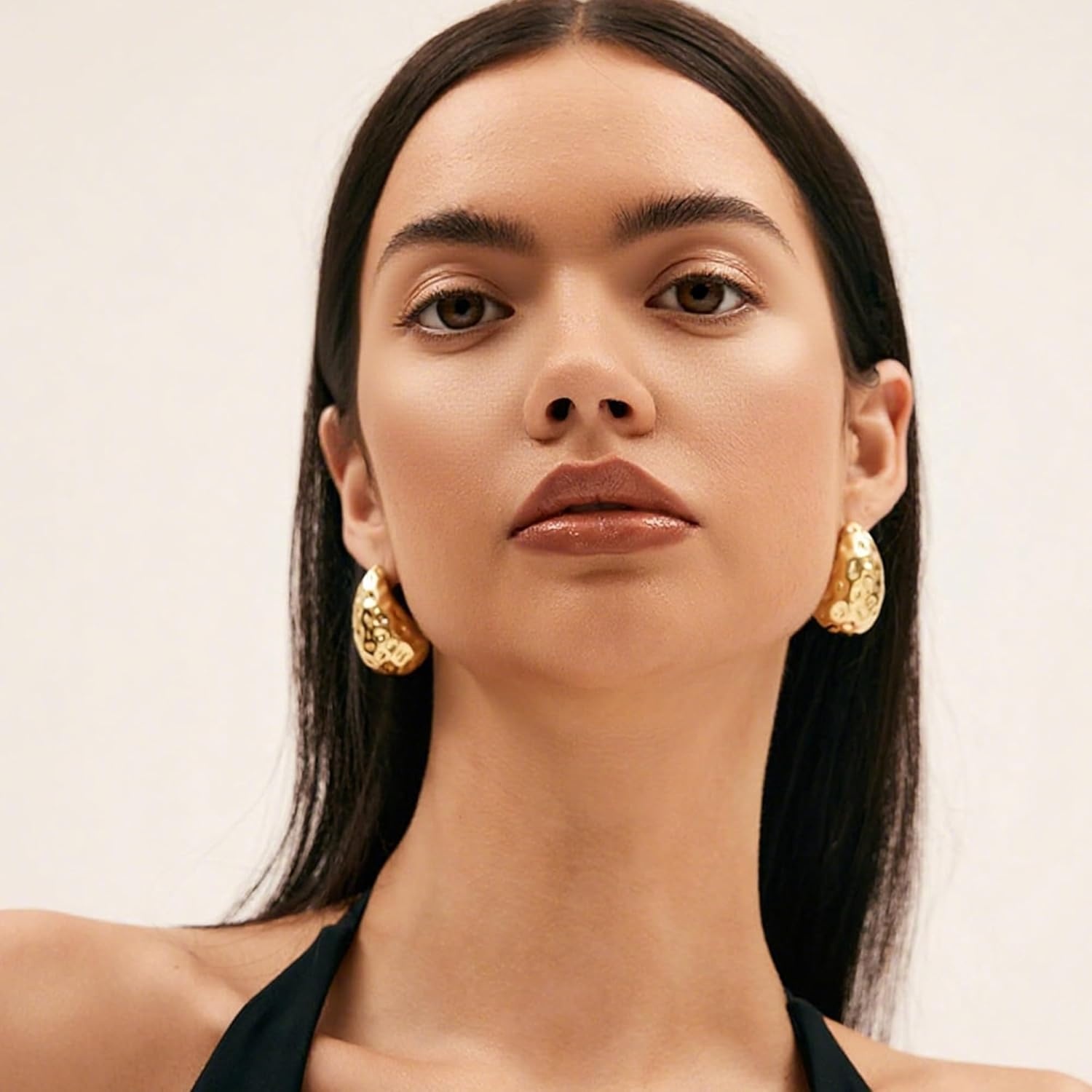 image:image36 Pairs Gold Hoop Earrings Set for Women Fashion Chunky Gold Hoop Earrings Multipack Hypoallergenic Pearl Chain Twisted Statement Earring Pack for Birthday Party JewelryEgold9 pcs