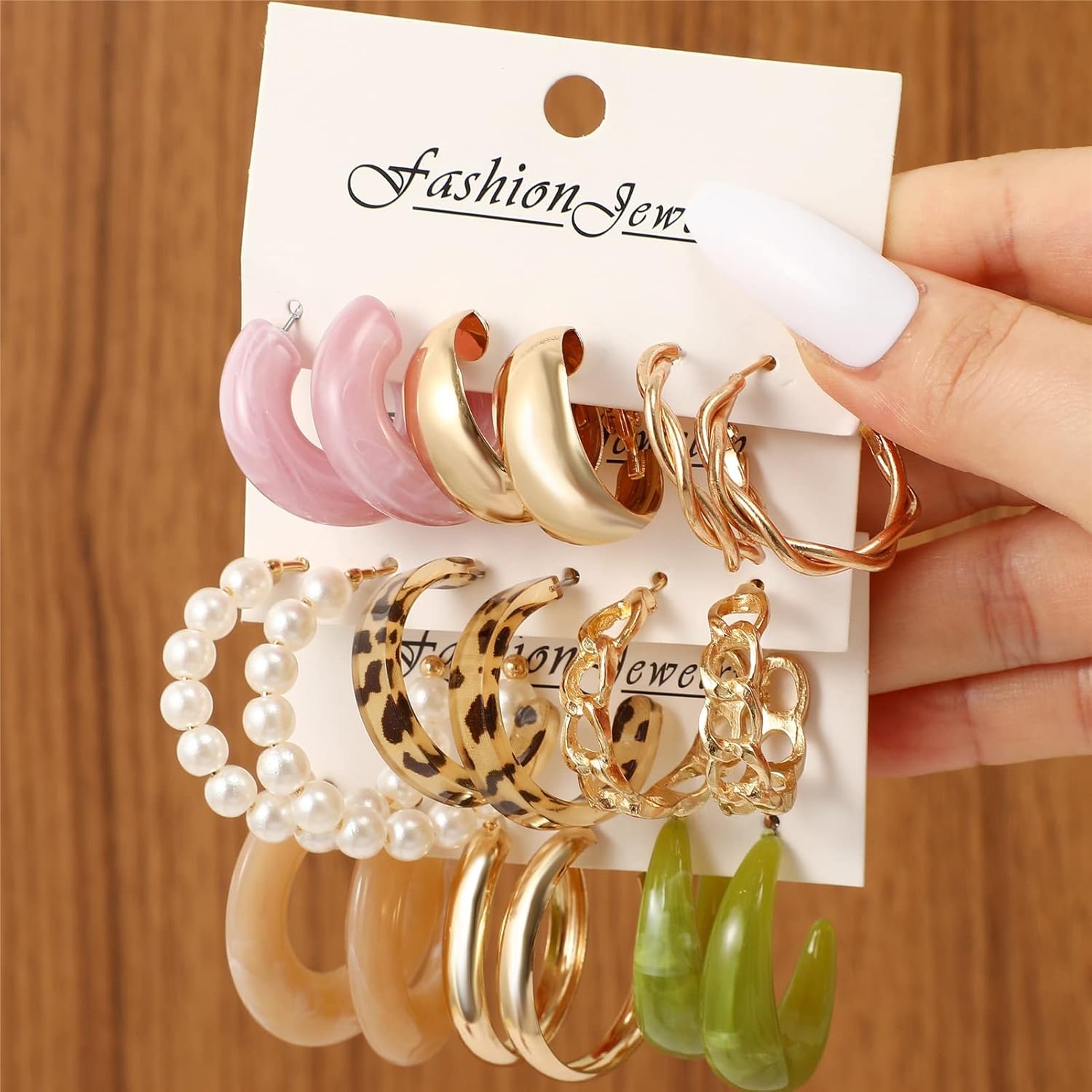 image:image45 Pairs Gold Hoop Earrings for Women Chunky Twisted Small Big Hoops Earring Packs Set Earrings for women multipack Fashion Trendy Earrings Jewelry for Birthday Party Christmas Gift