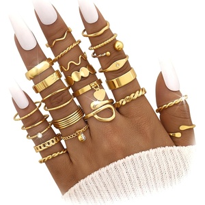image:imageFAXHION 2460 Pcs Gold Stackable Rings for Women Knuckle Rings Chunky Gold Ring Set Dainty Stacking Cute Rings Multiple Sizes Cute Jewelry Set GiftGold24 Pcs01